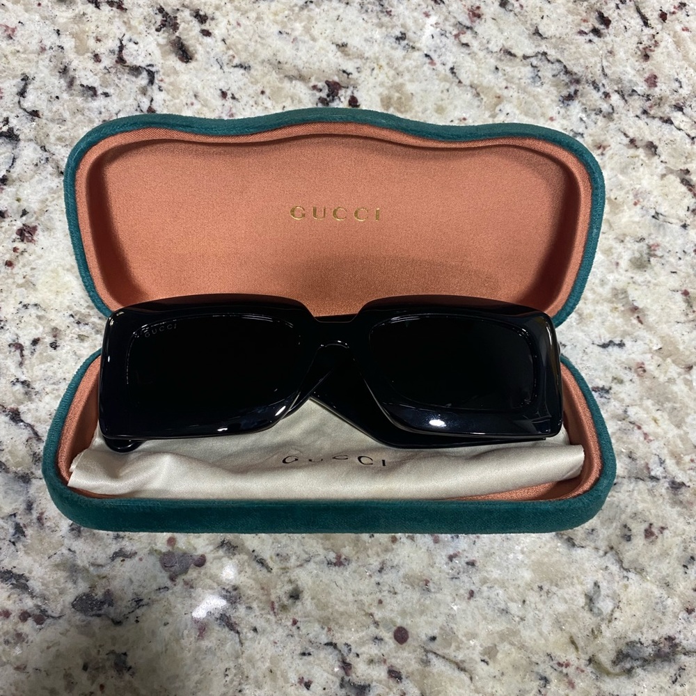 Gucci Black Sunglasses with Case